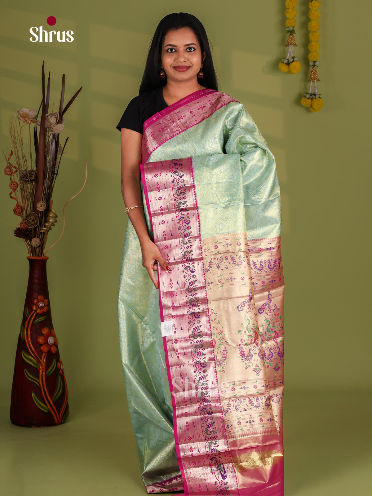 Kanchipuram-halfpure Saree - EJ09087