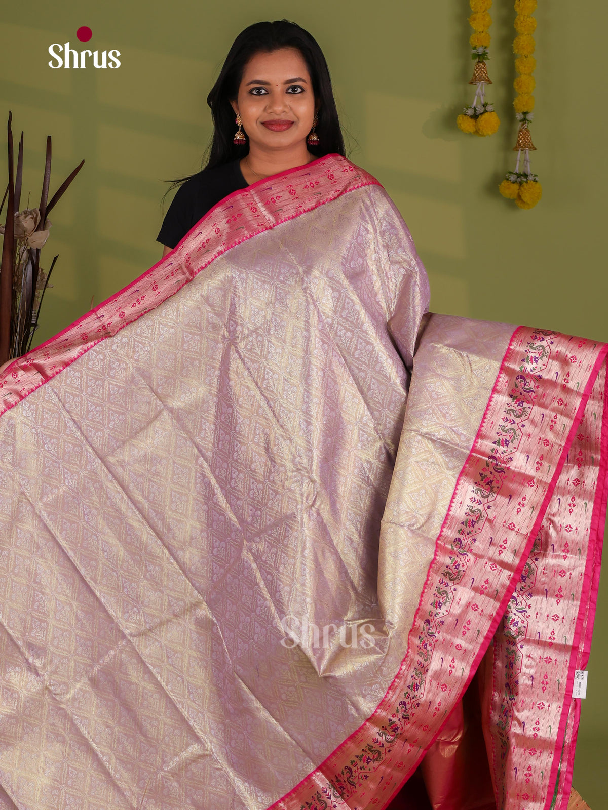 Kanchipuram-halfpure Saree - EJ09090