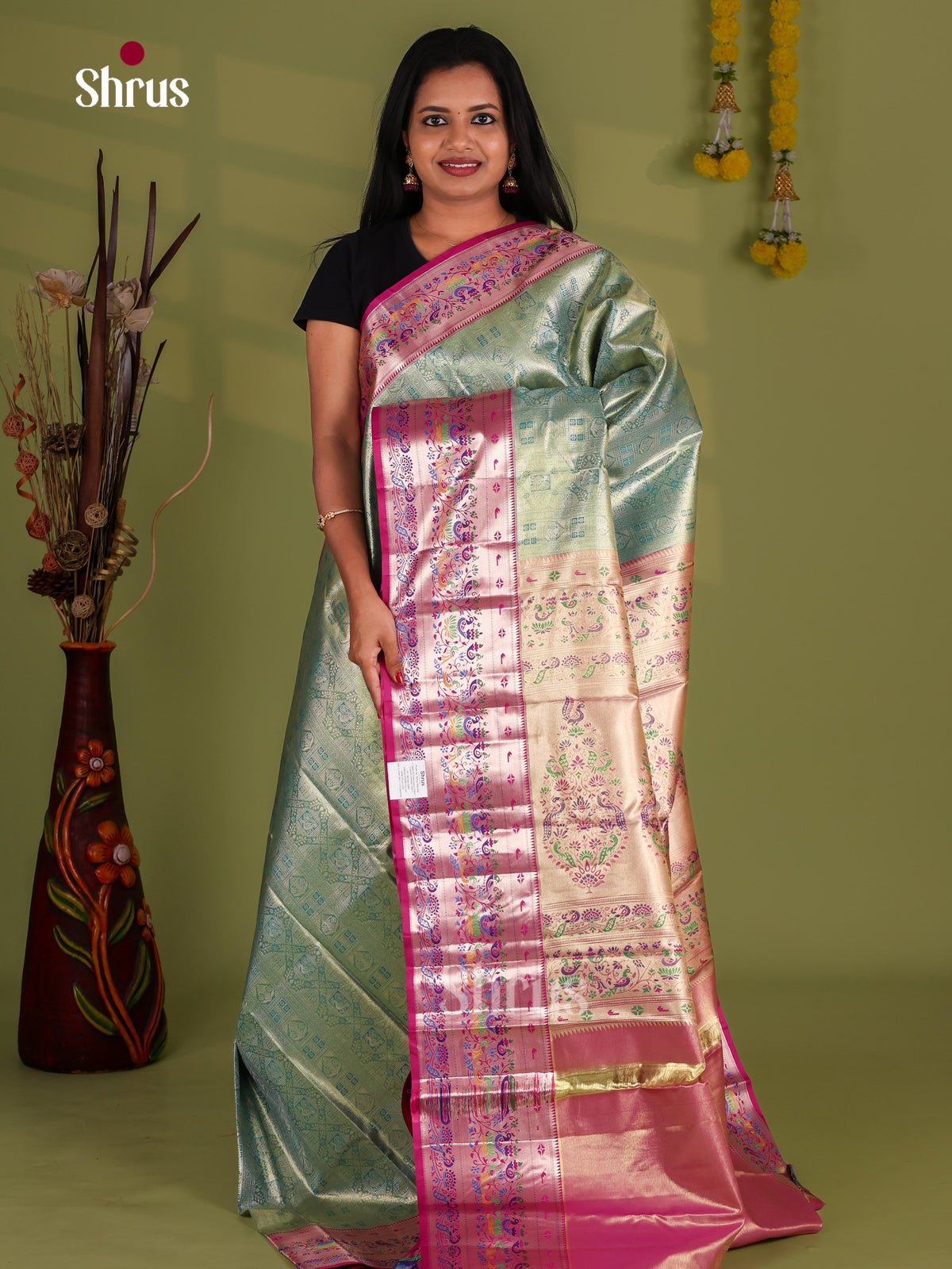 Kanchipuram-halfpure Saree - EJ09092