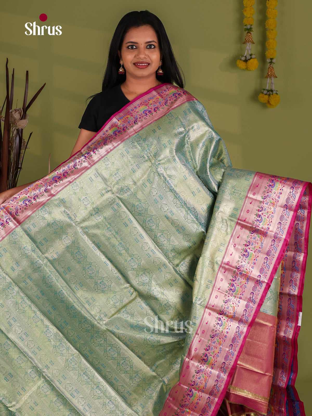 Kanchipuram-halfpure Saree - EJ09092