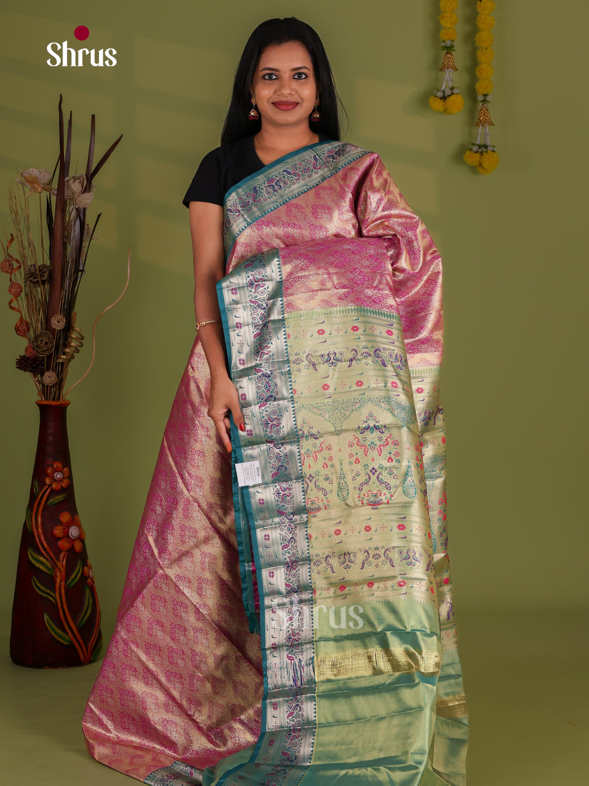 Kanchipuram-halfpure Saree - EJ09096