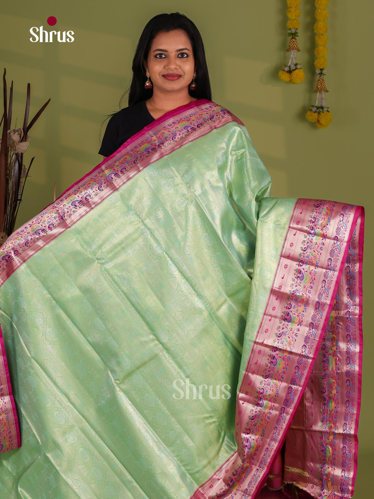 Kanchipuram-halfpure Saree - EJ09099