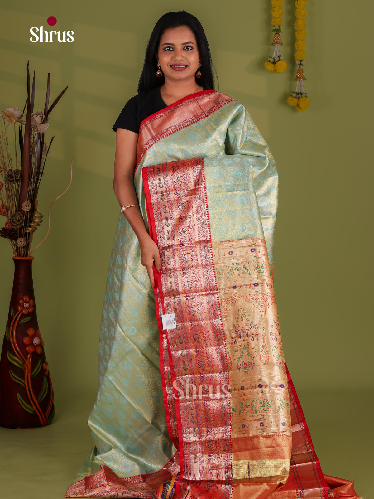 Kanchipuram-halfpure Saree - EJ09102