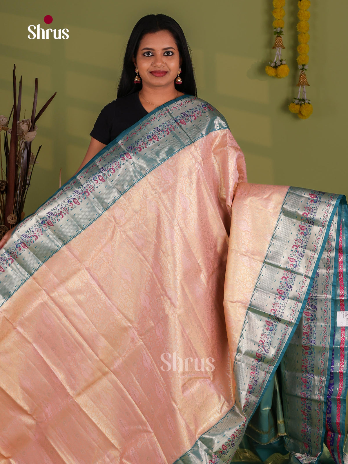 Kanchipuram-halfpure Saree - EJ09103