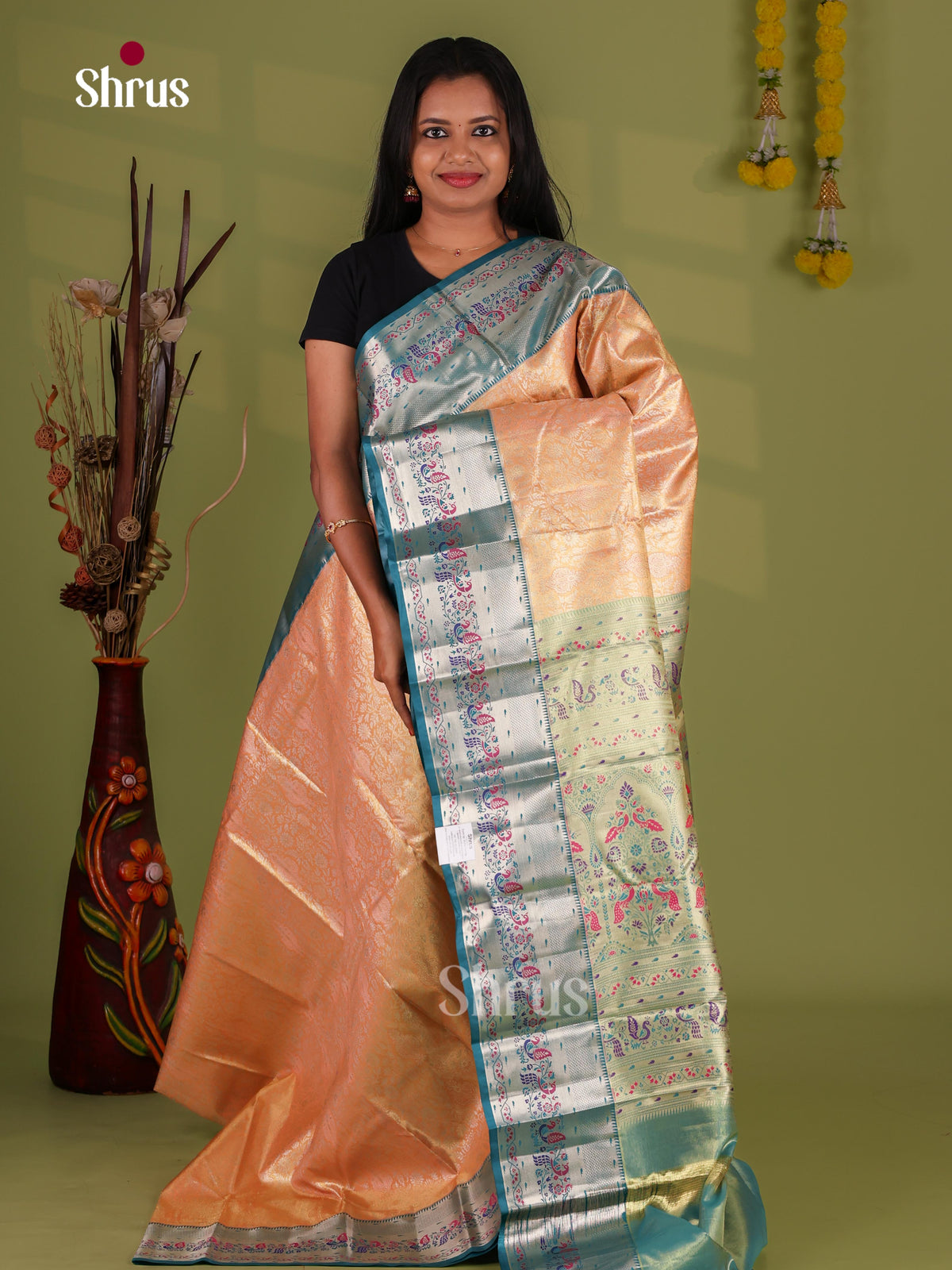 Kanchipuram-halfpure Saree - EJ09104
