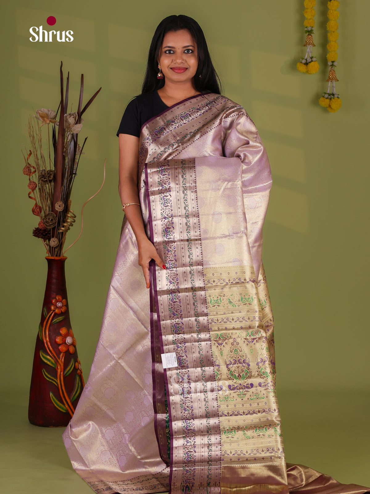 Kanchipuram-halfpure Saree - EJ09110