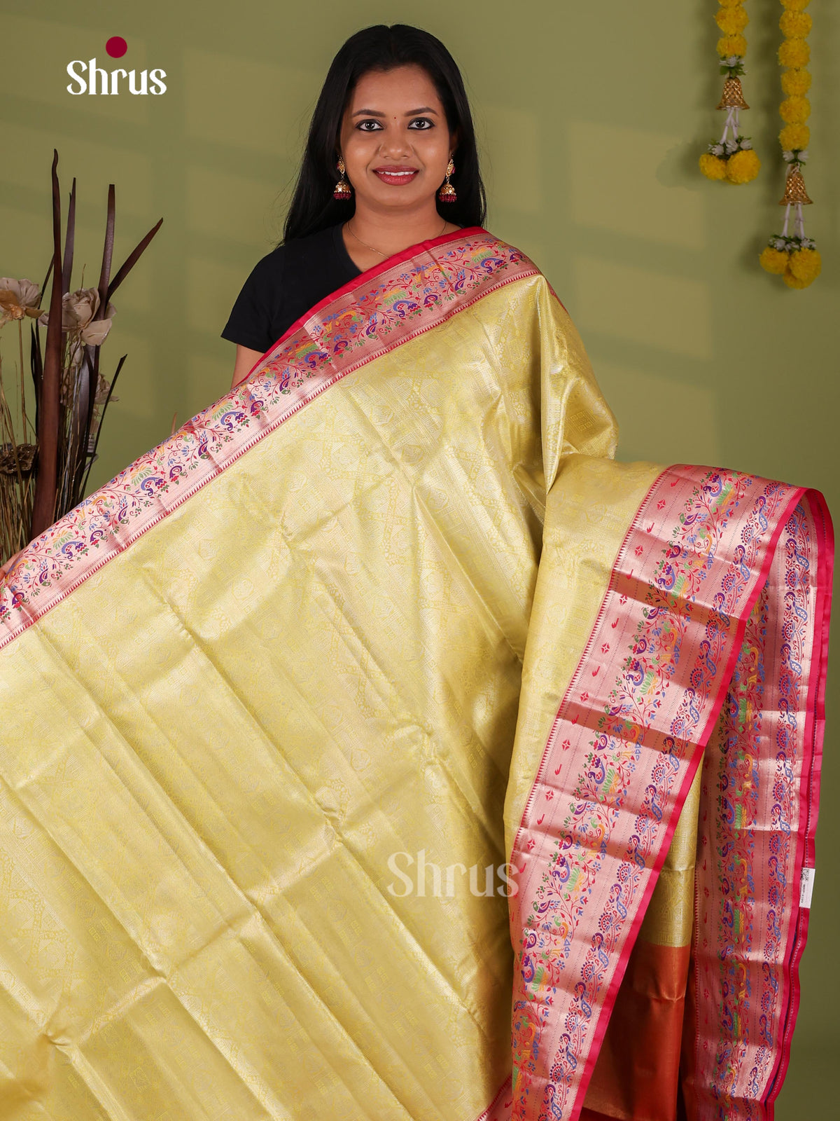 Kanchipuram-halfpure Saree - EJ09114