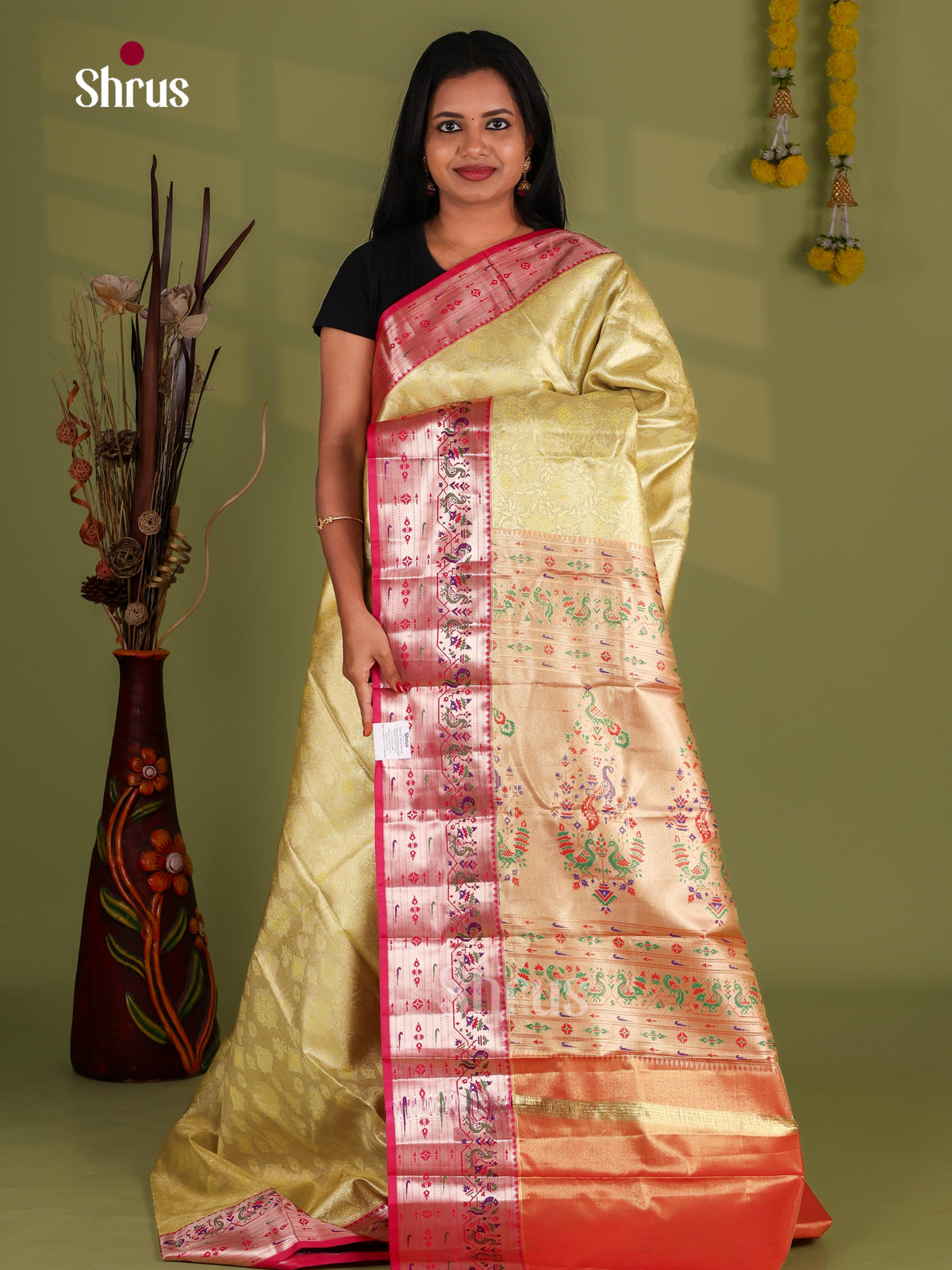 Kanchipuram-halfpure Saree - EJ09115