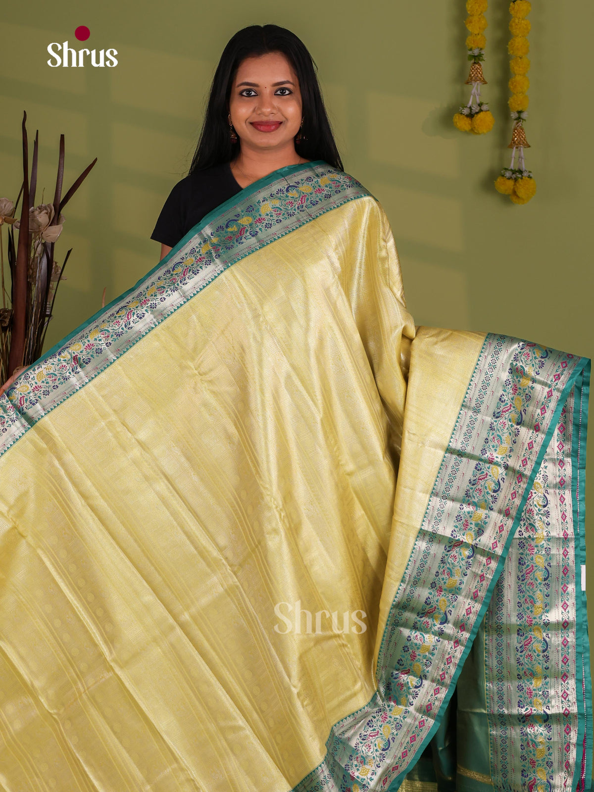 Kanchipuram-halfpure Saree - EJ09116