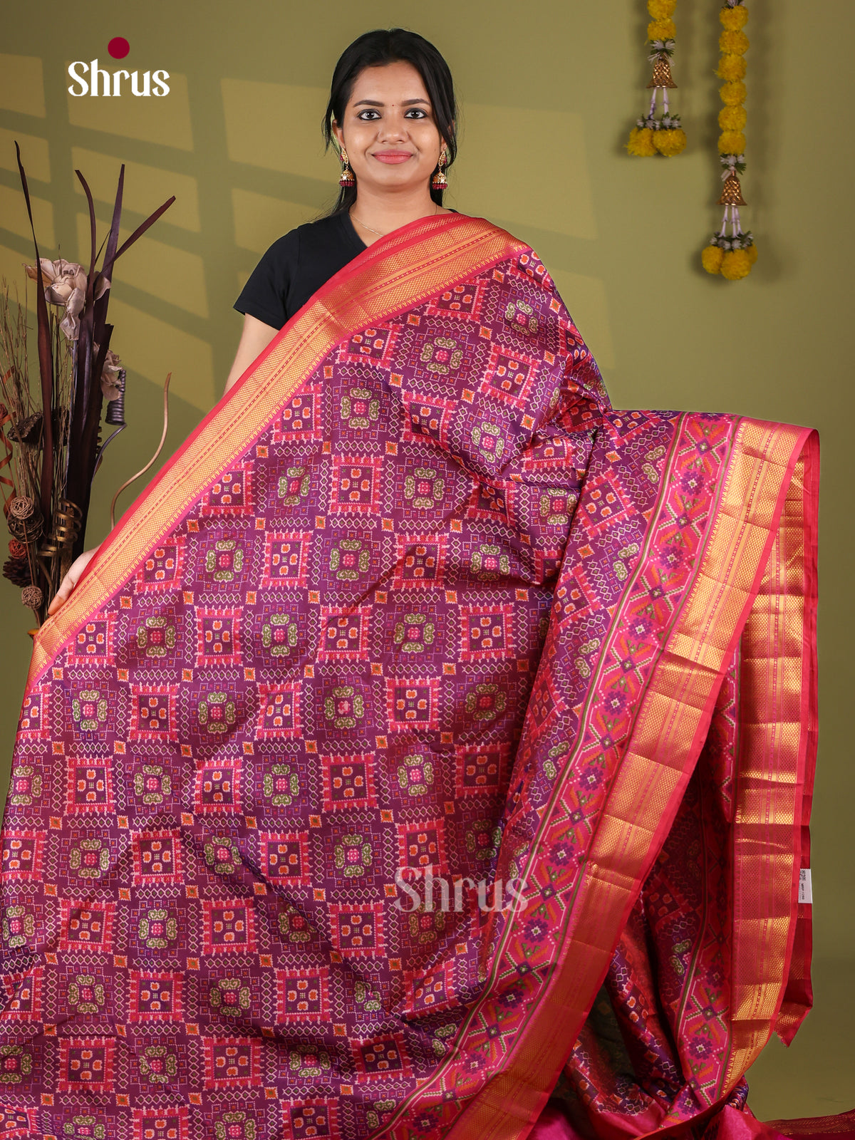 Semi Patola Saree - EJ09124
