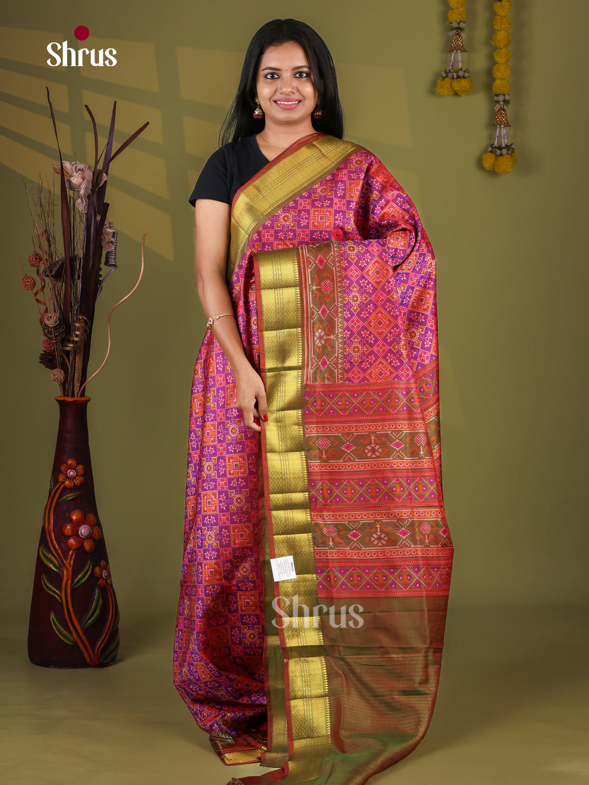 Semi Patola Saree - EJ09127