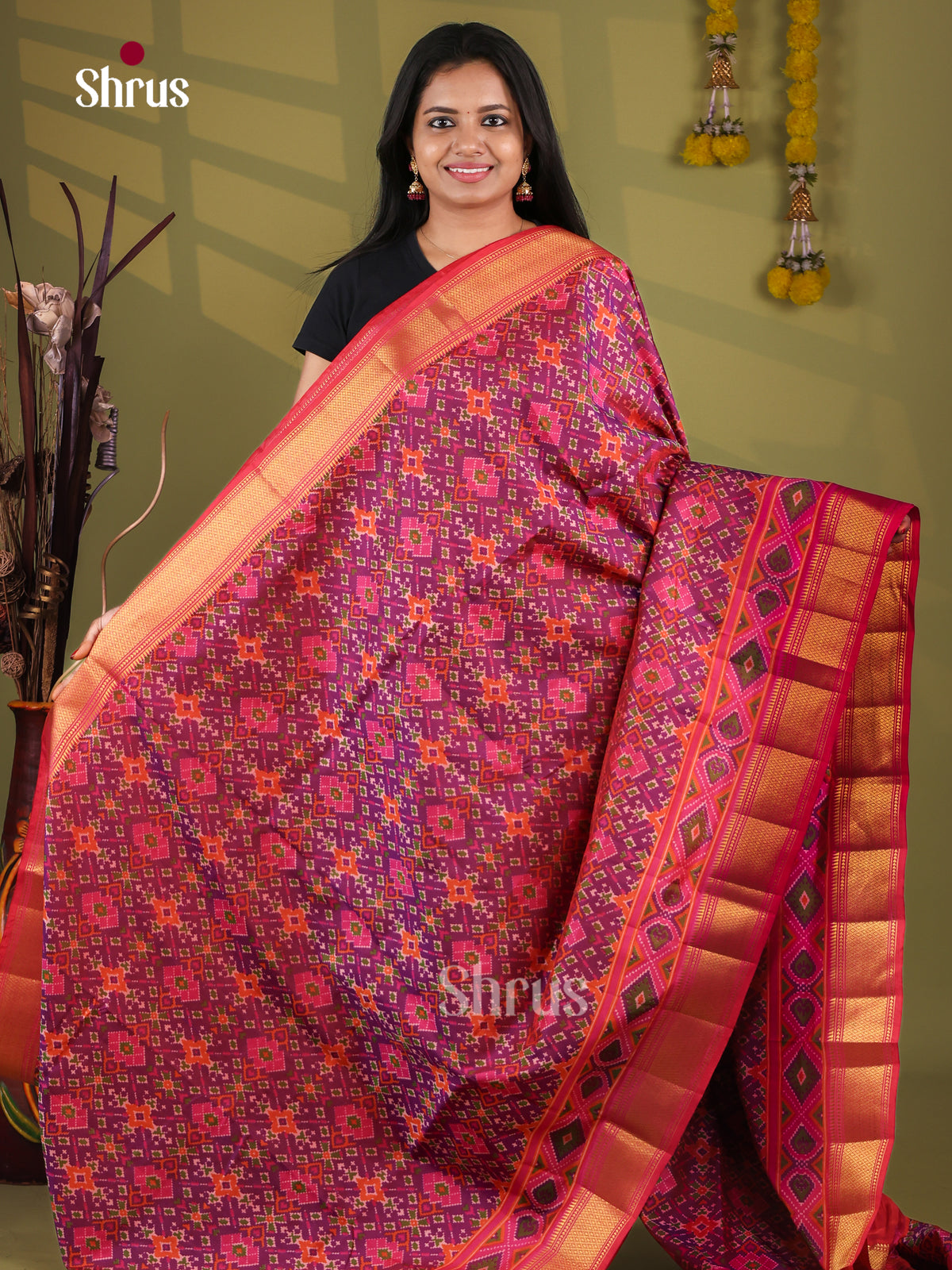 Semi Patola Saree - EJ09130