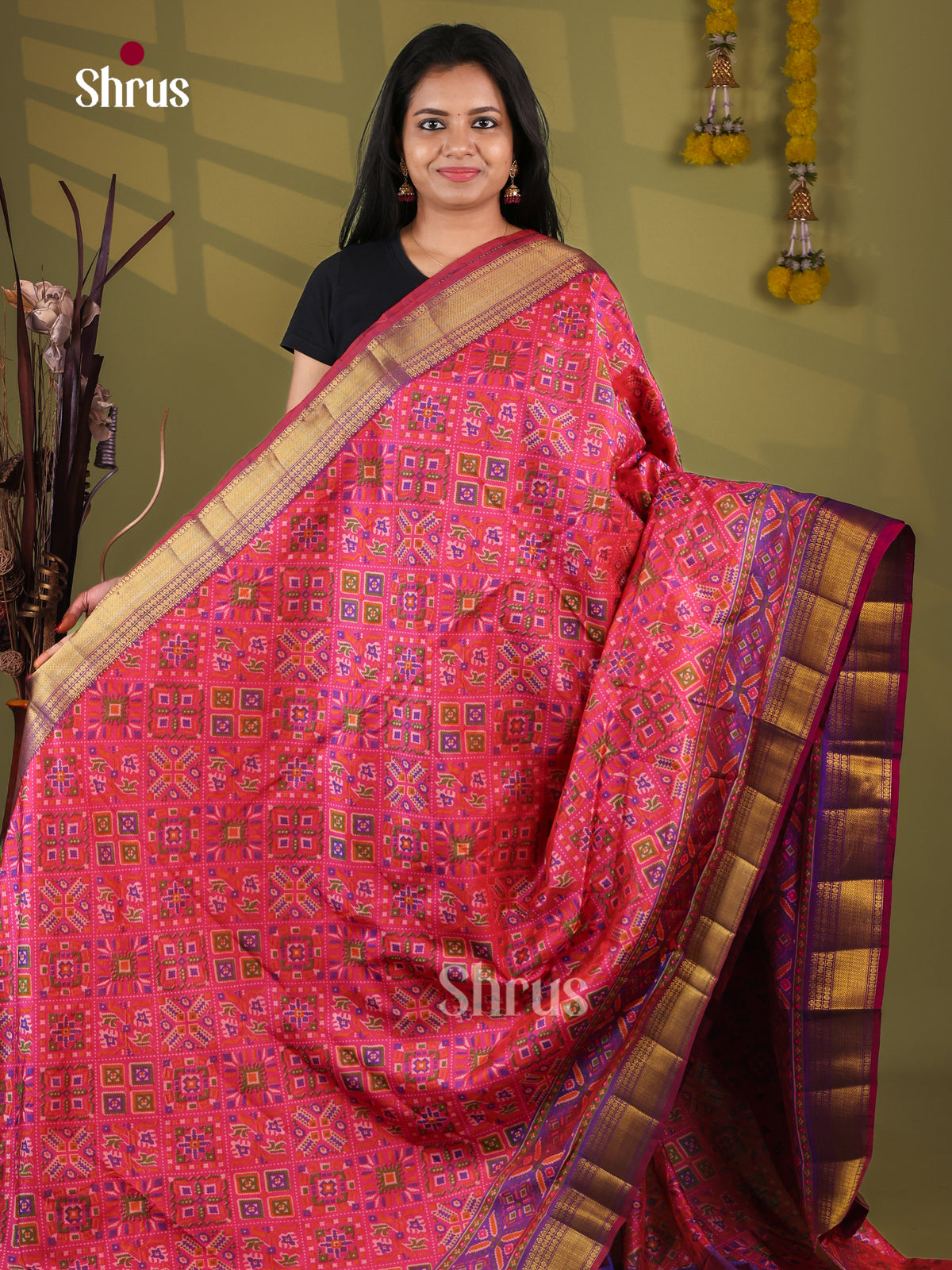 Semi Patola Saree - EJ09149