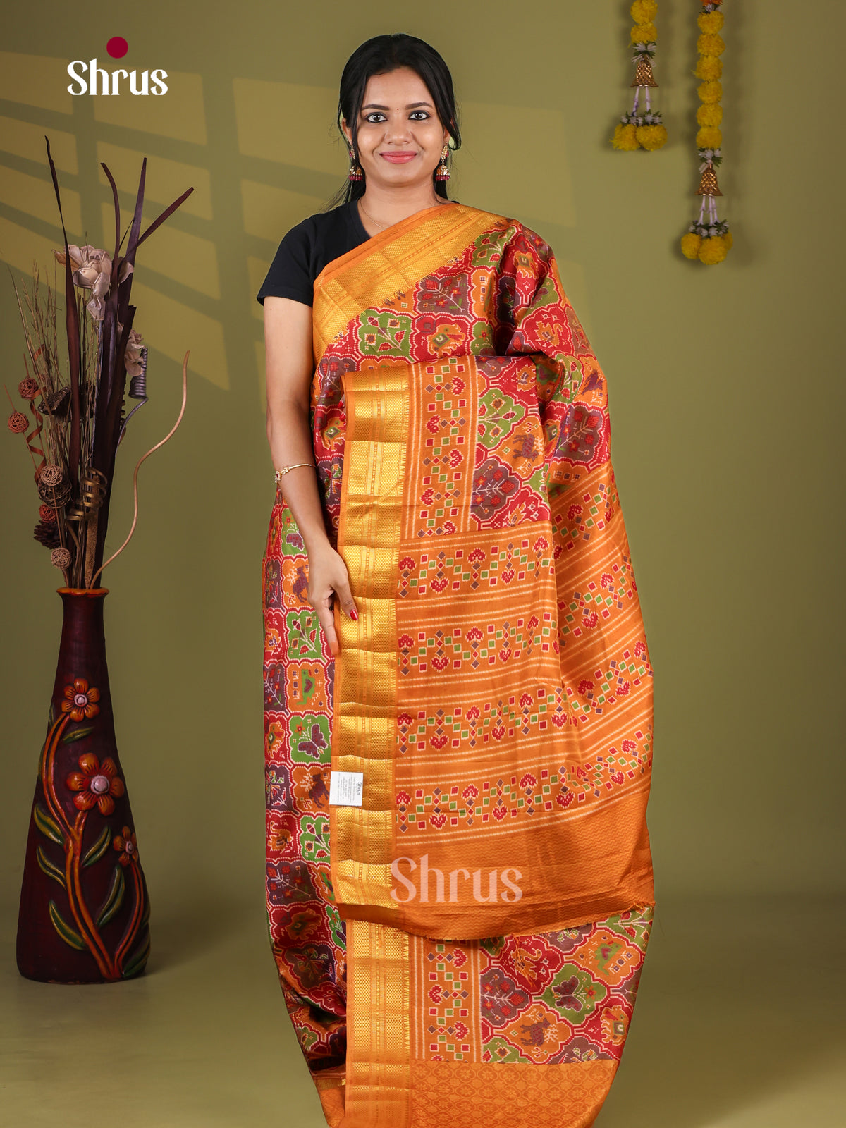 Semi Patola Saree - EJ09156