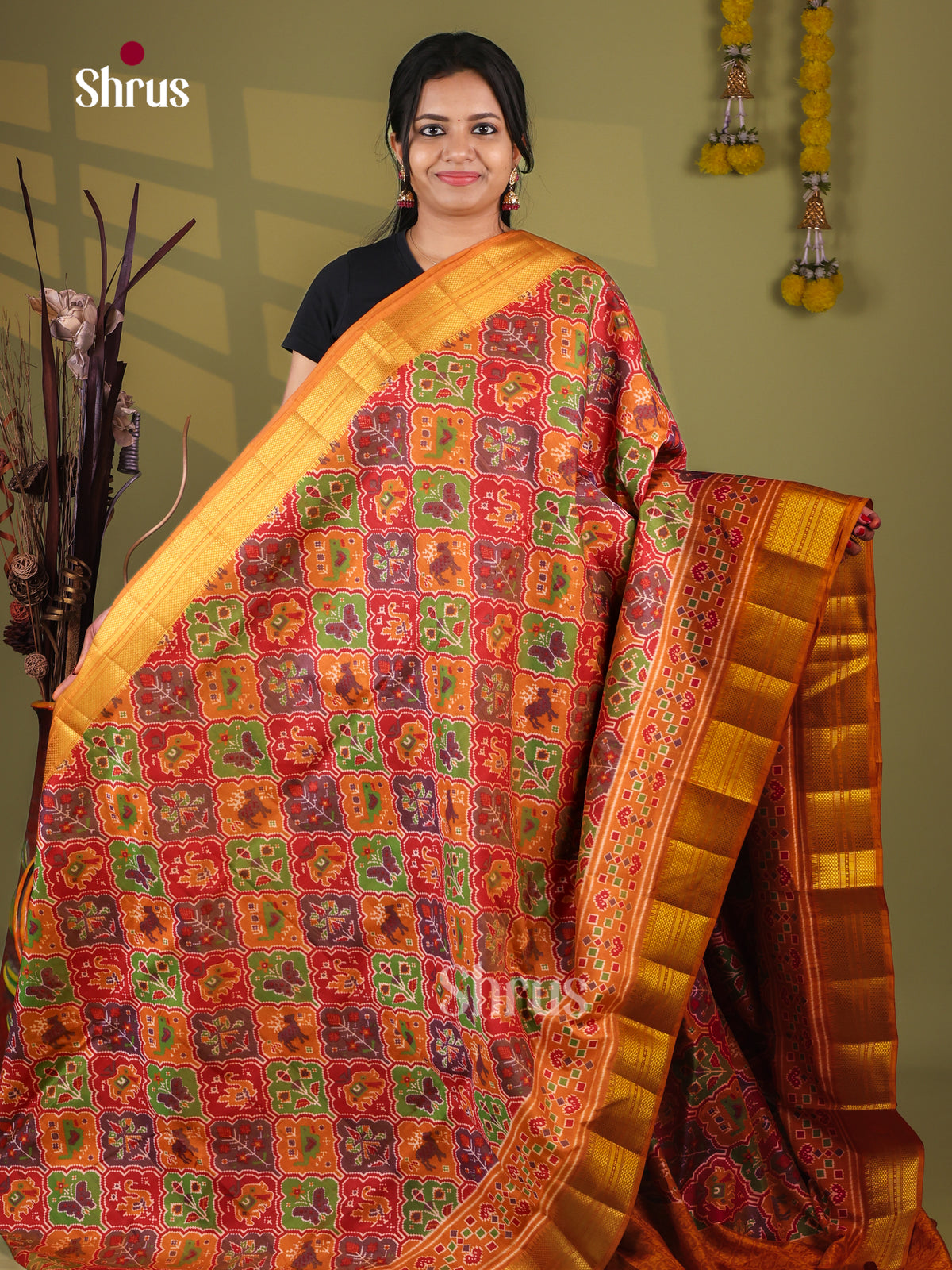 Semi Patola Saree - EJ09156