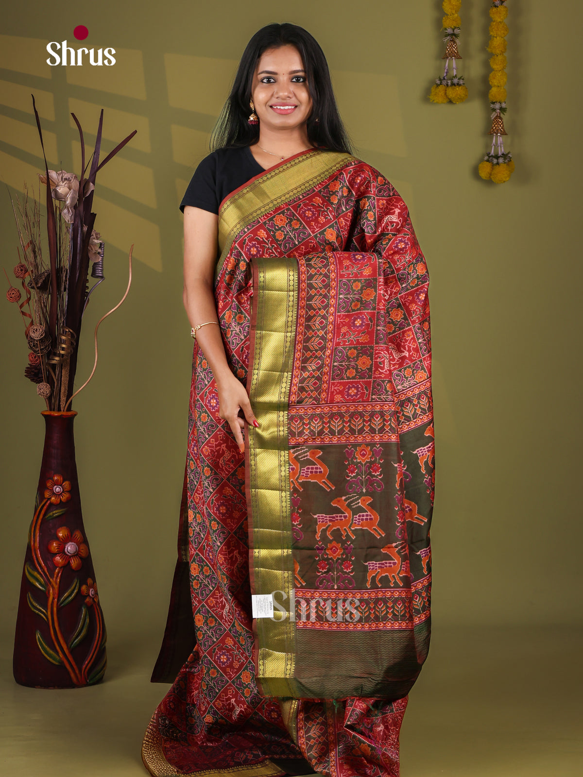 Semi Patola Saree - EJ09157