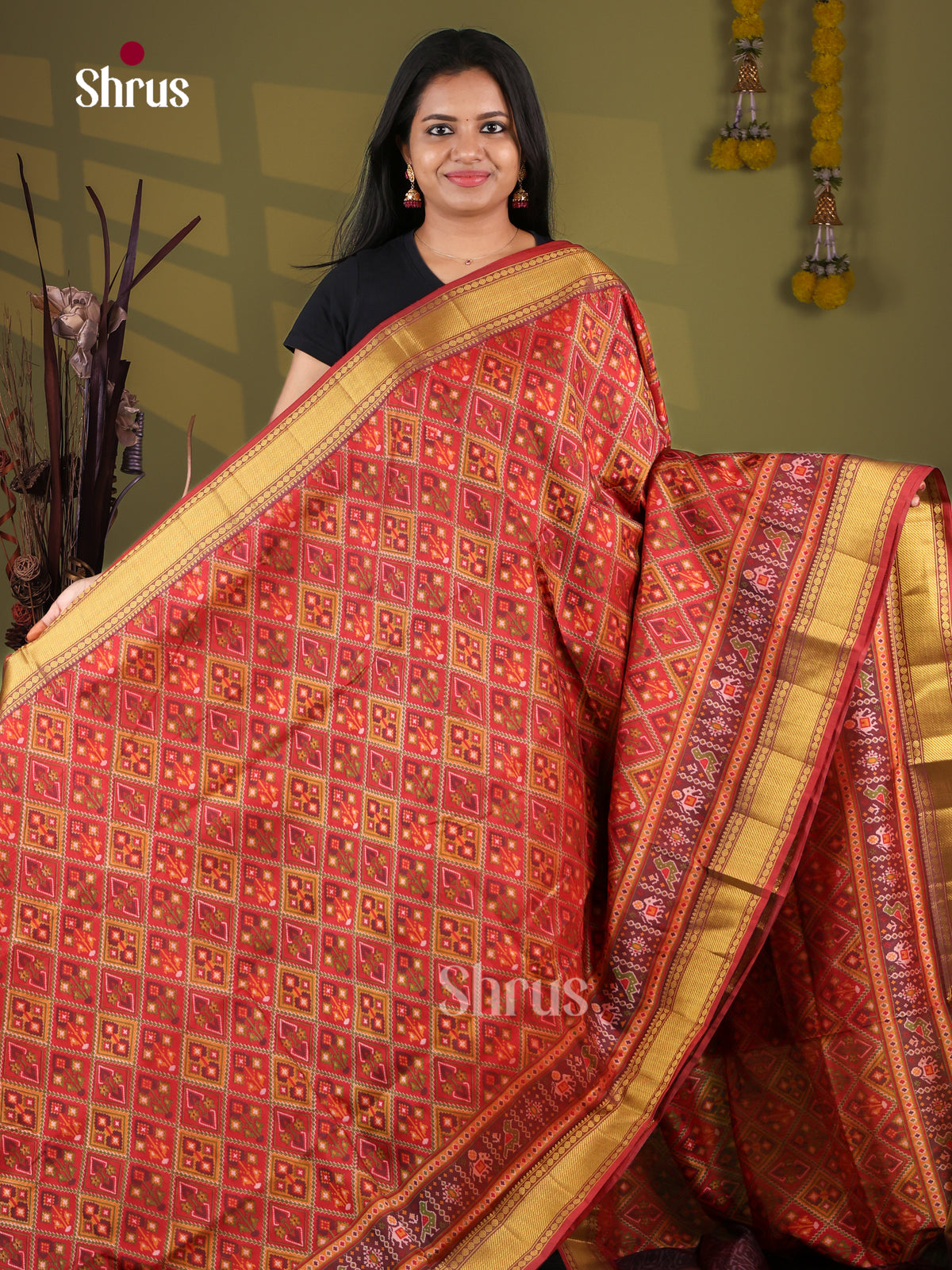 Semi Patola Saree - EJ09158