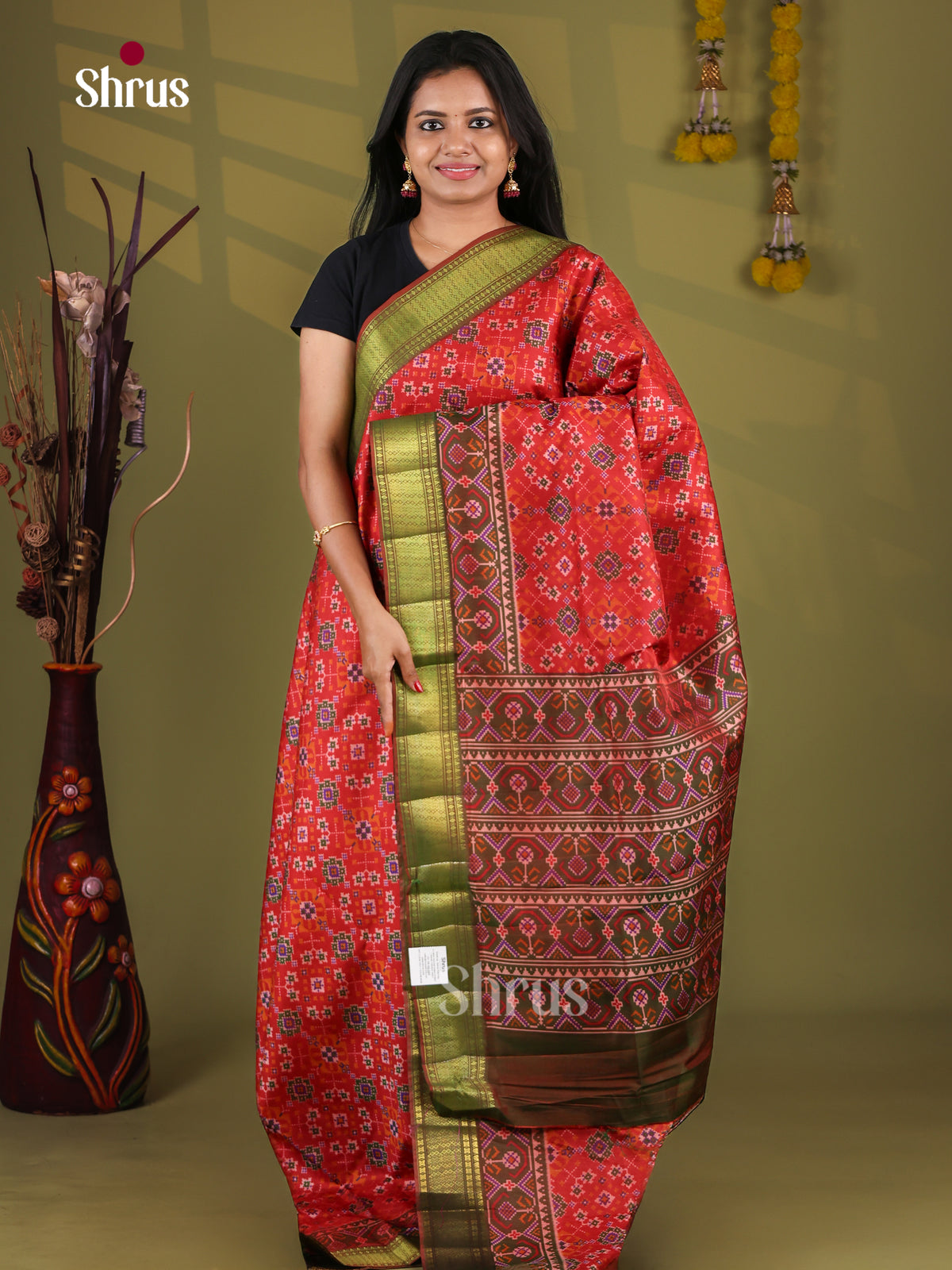 Semi Patola Saree - EJ09164