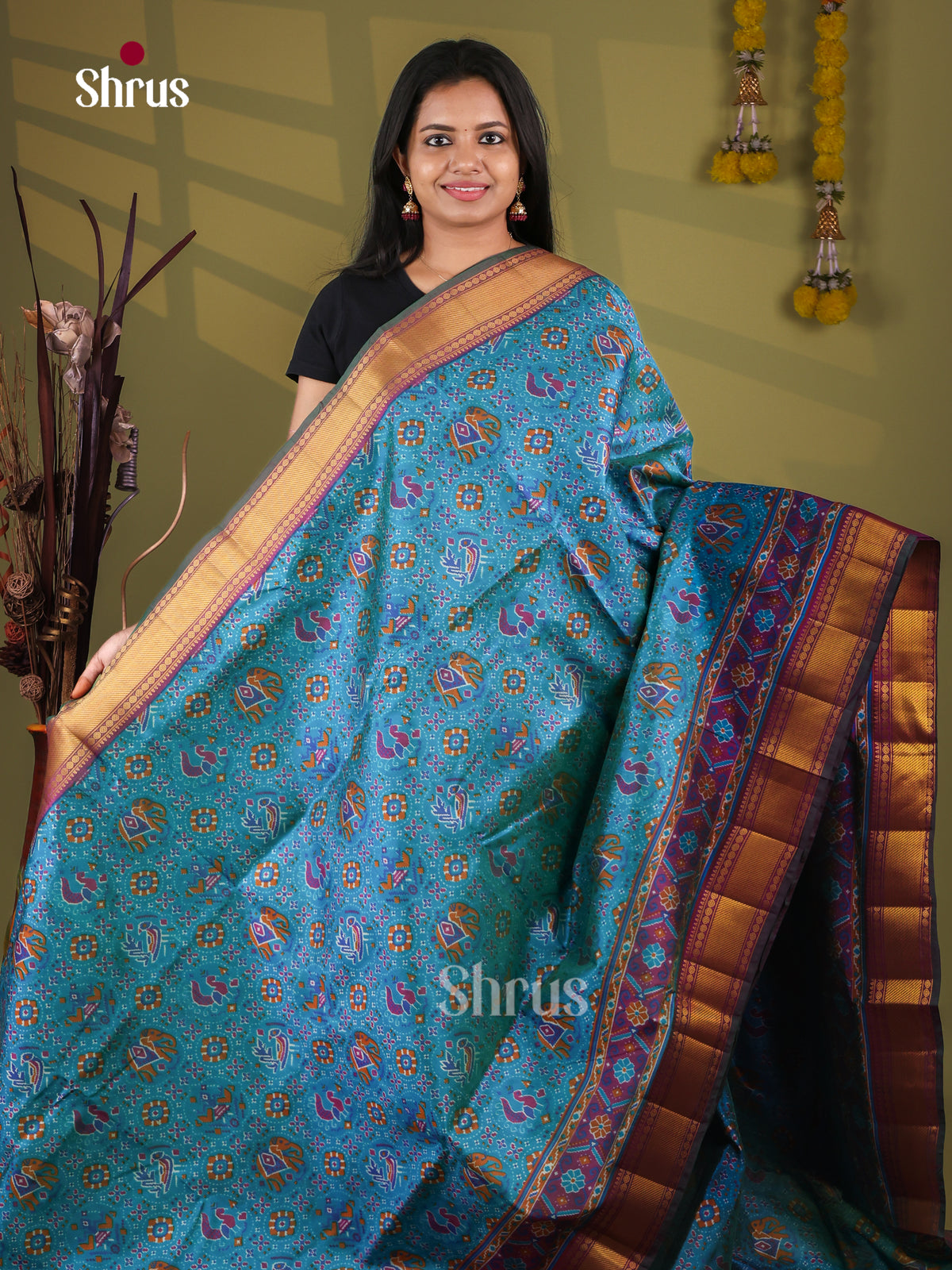 Semi Patola Saree - EJ09190