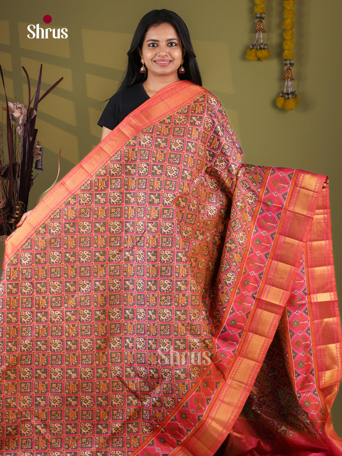 Semi Patola Saree - EJ09215