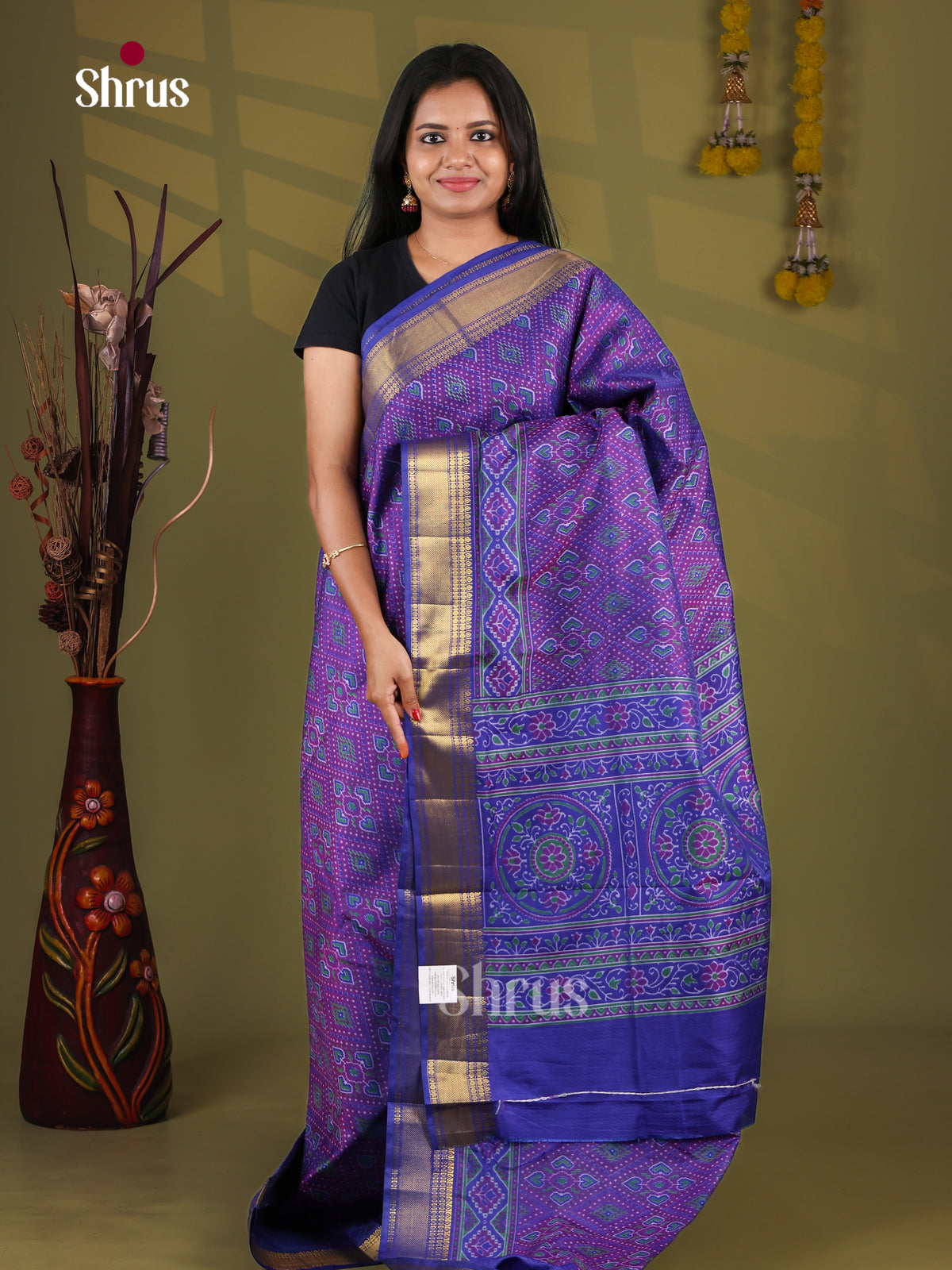 Semi Patola Saree - EJ09245
