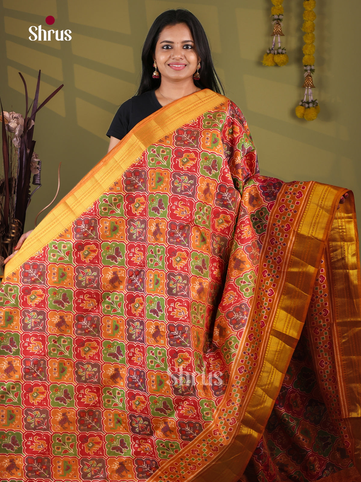 Semi Patola Saree - EJ09253