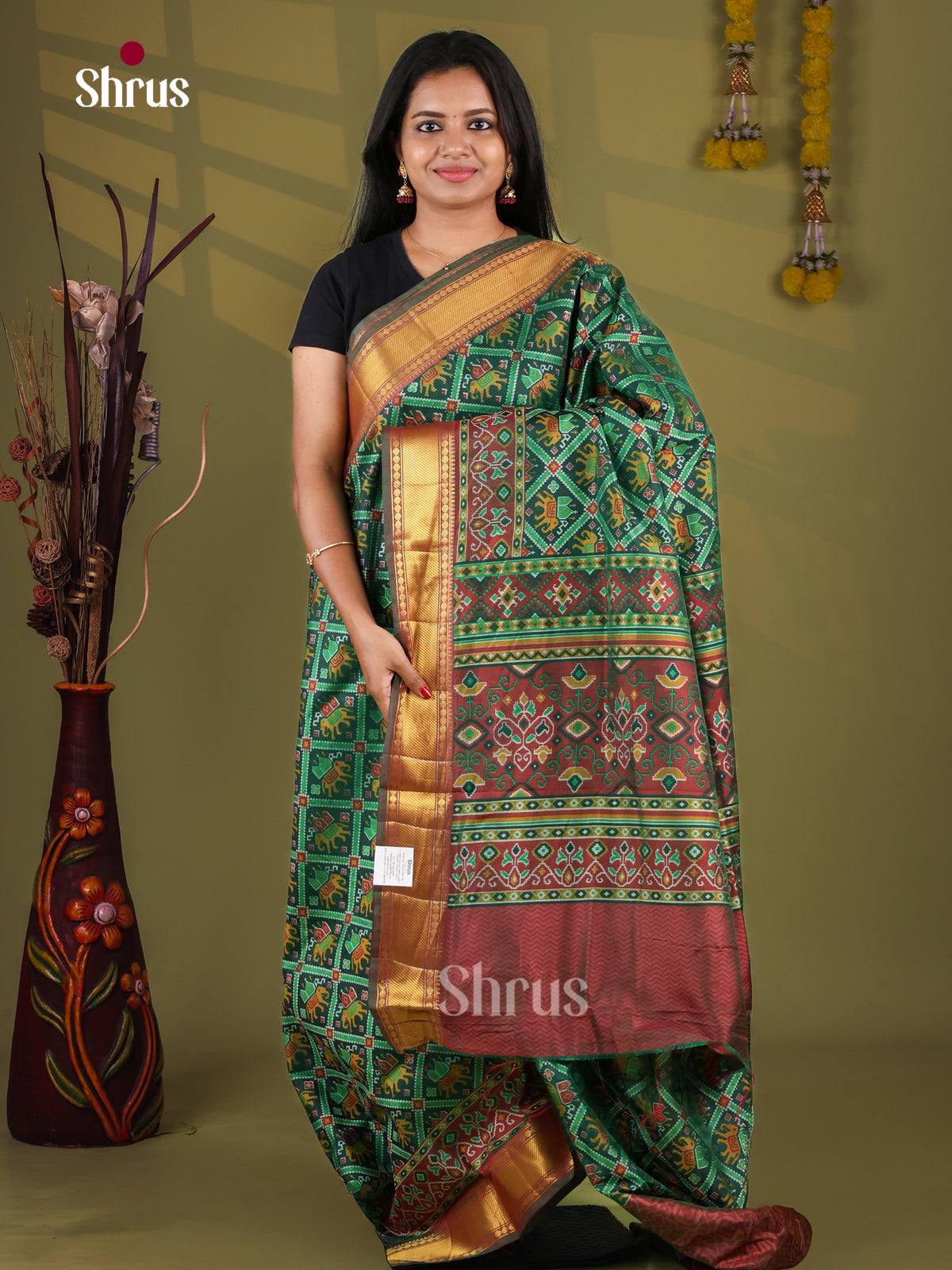 Semi Patola Saree - EJ09263