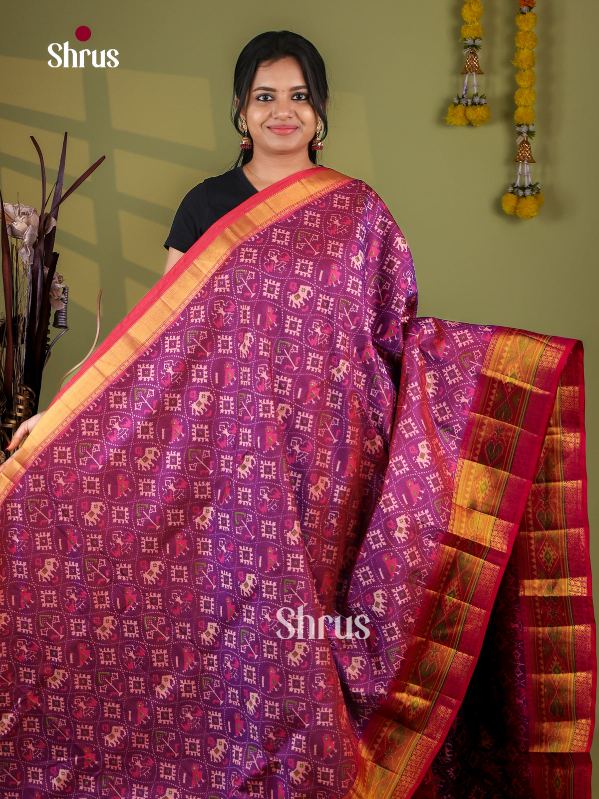 Semi Patola Saree - EJ09273