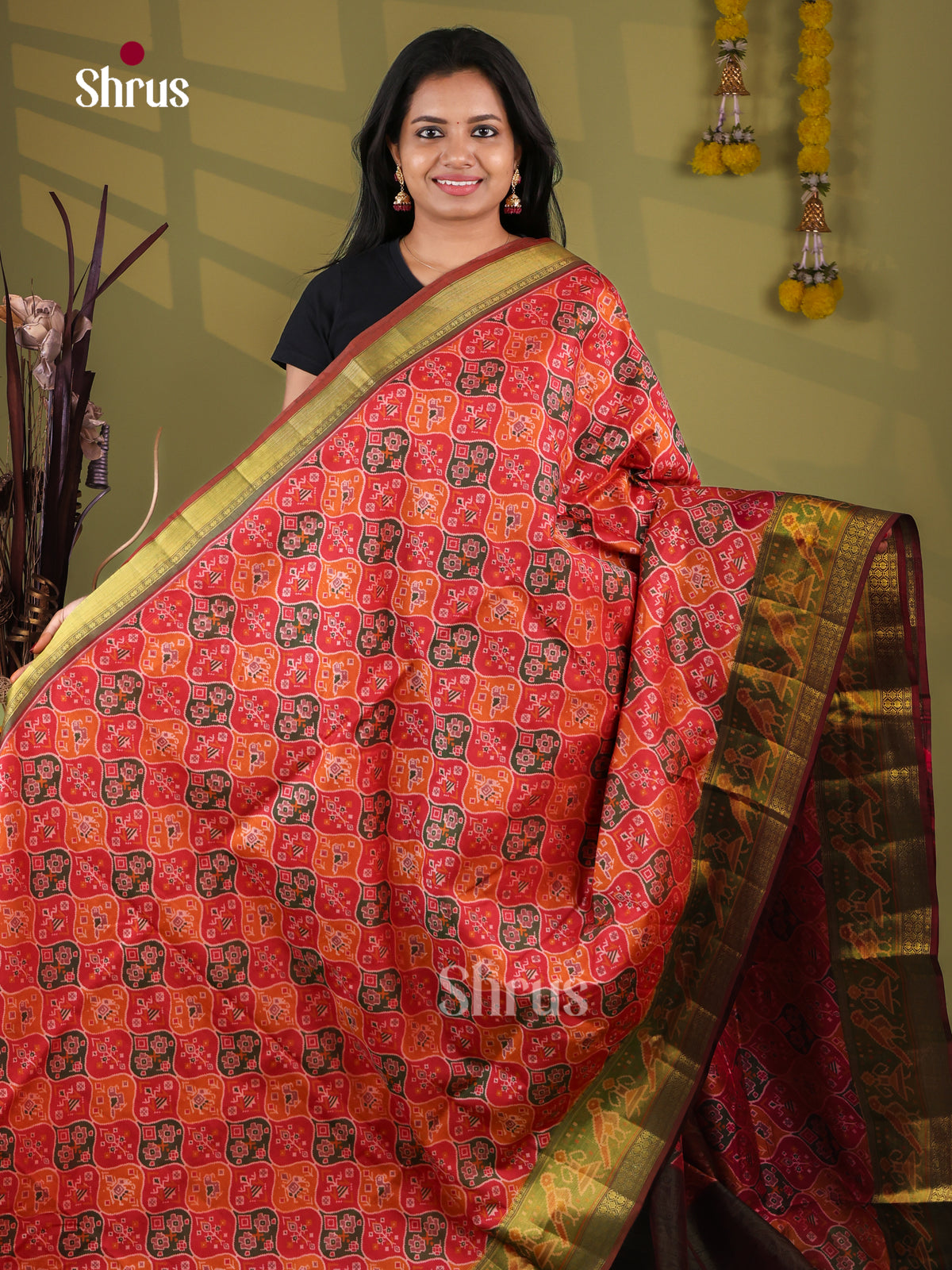 Semi Patola Saree - EJ09299