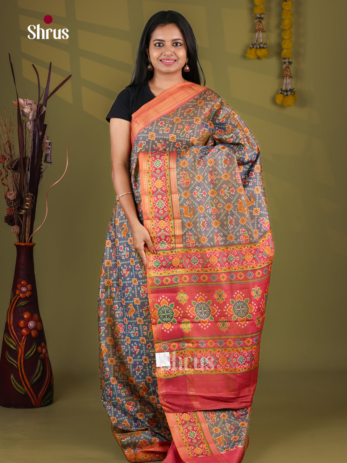 Semi Patola Saree - EJ09320