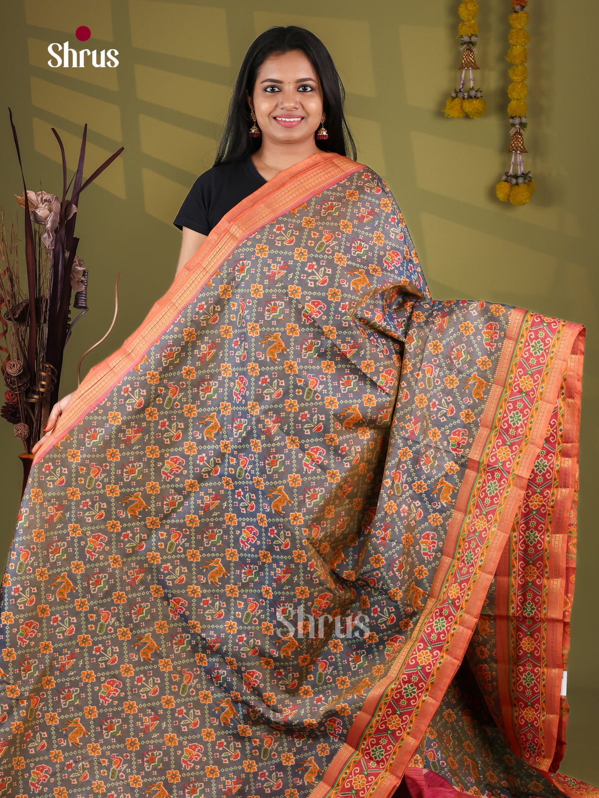 Semi Patola Saree - EJ09320