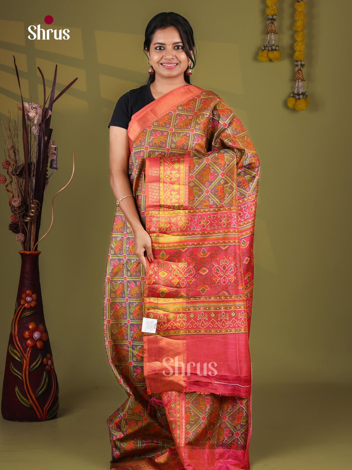 Semi Patola Saree - EJ09326