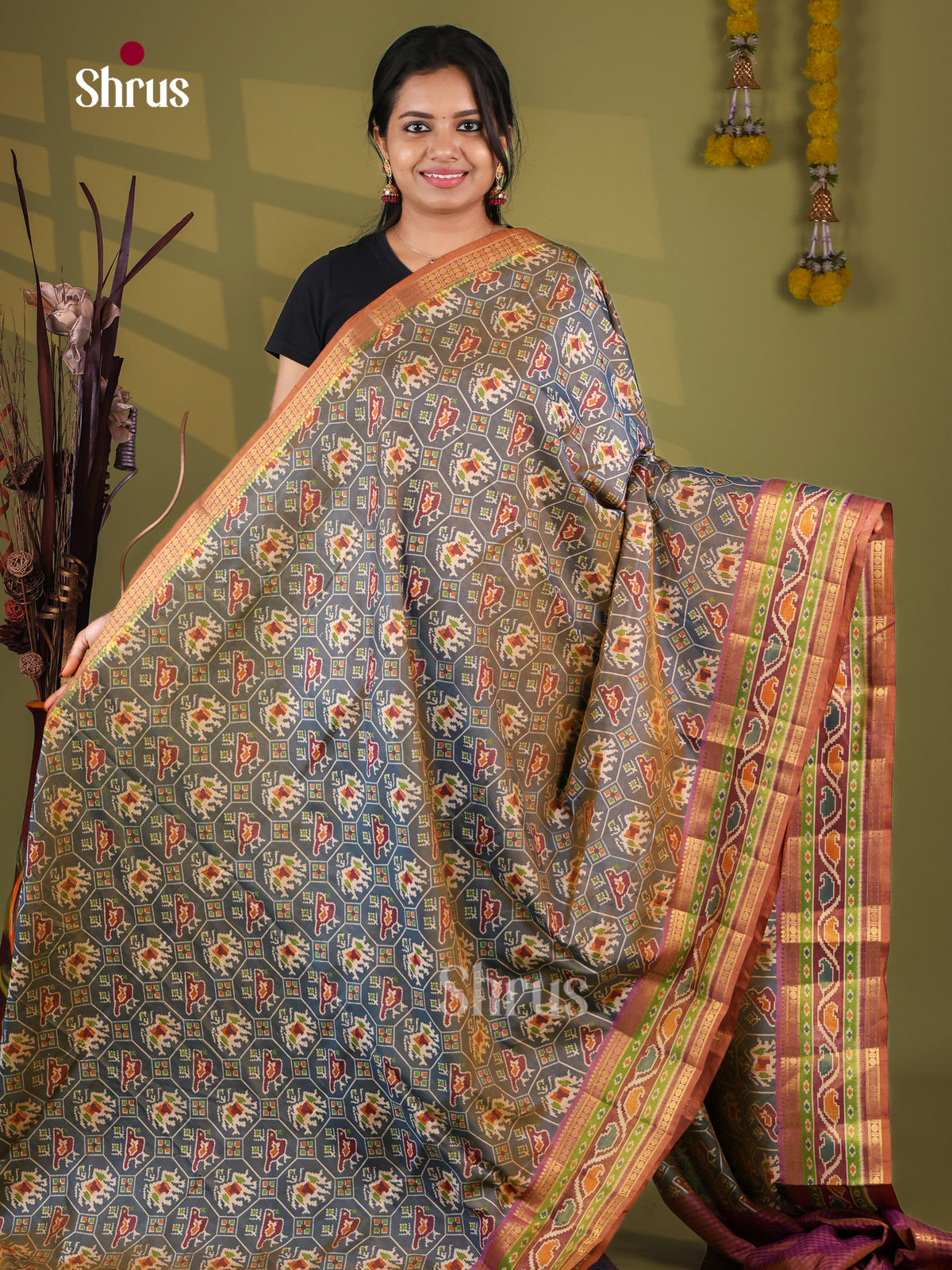 Semi Patola Saree - EJ09327