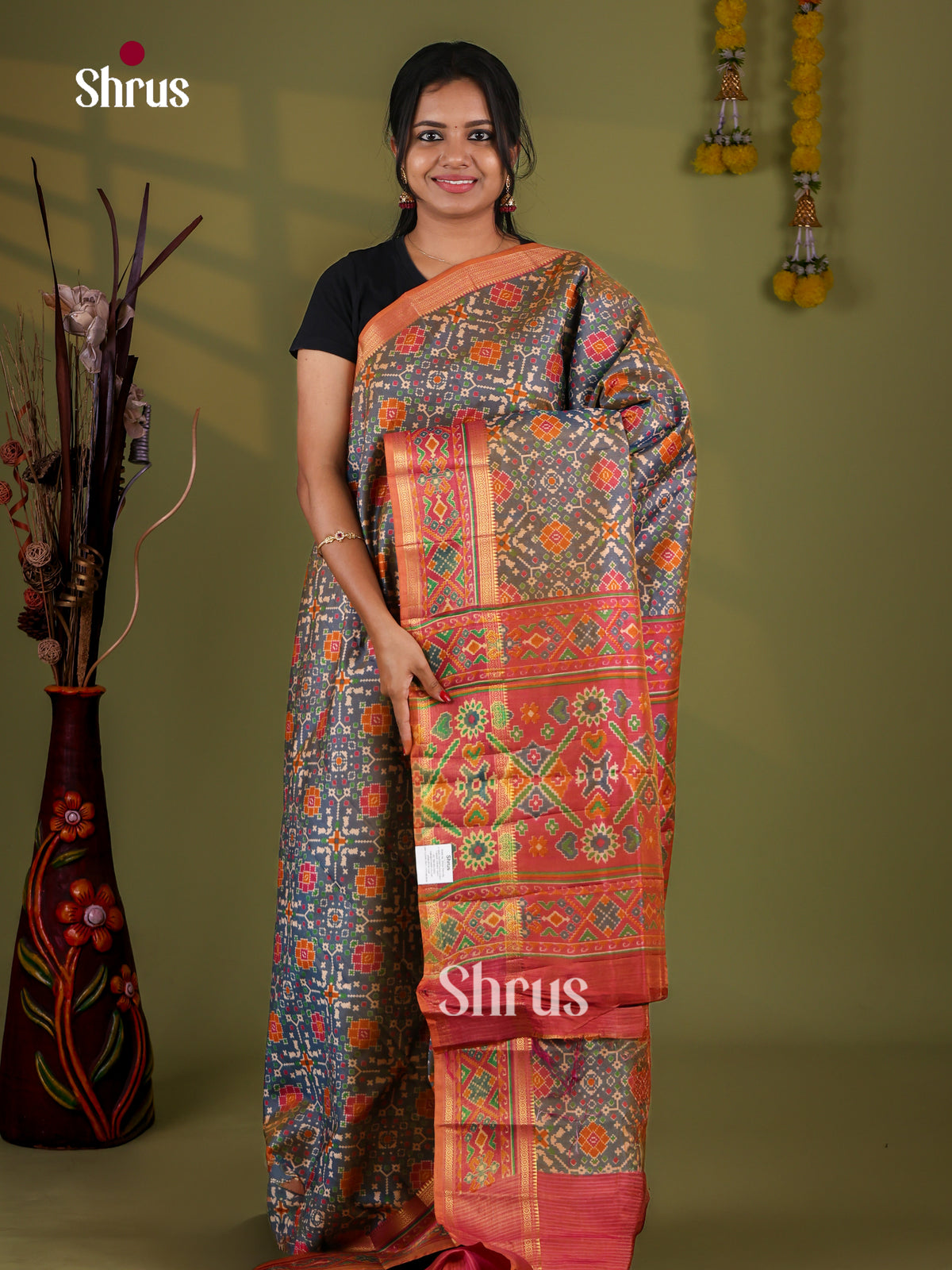 Semi Patola Saree - EJ09329