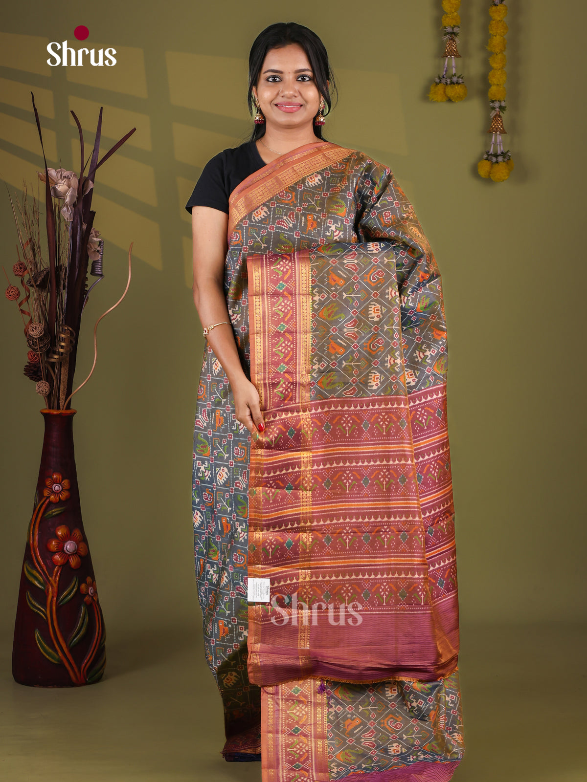 Semi Patola Saree - EJ09330