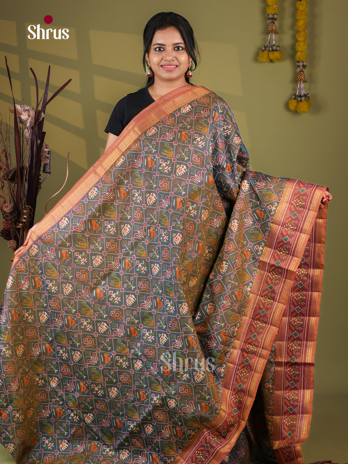 Semi Patola Saree - EJ09330