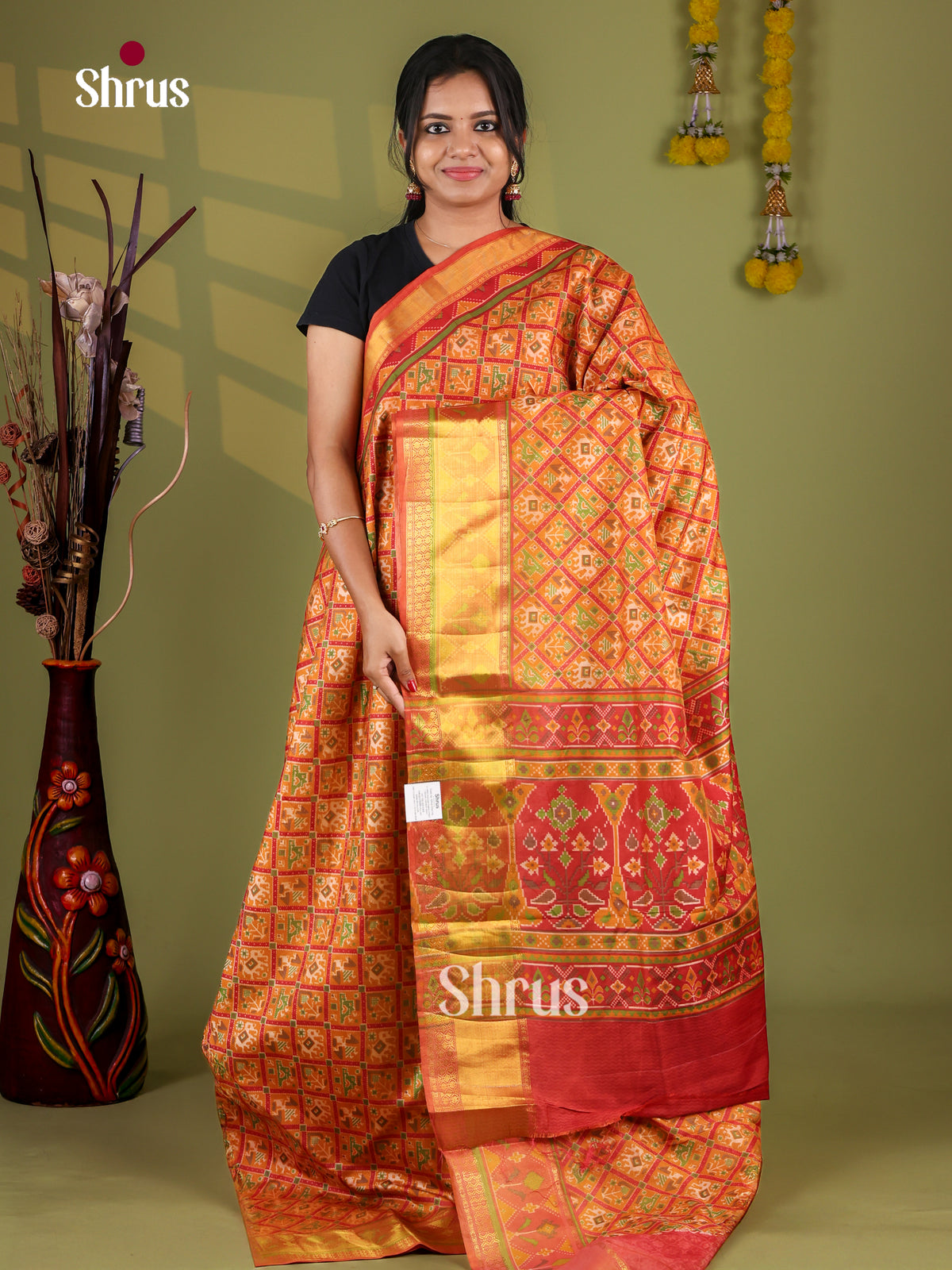 Semi Patola Saree - EJ09364