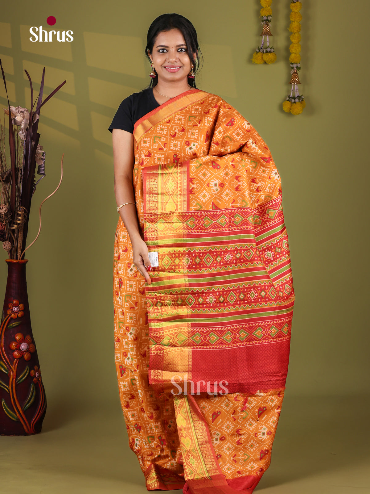 Semi Patola Saree - EJ09367