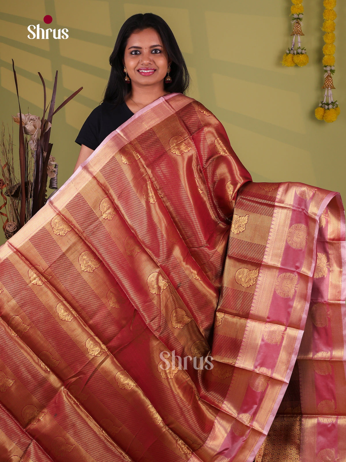 Semi Kanchipuram Saree - EJ09427