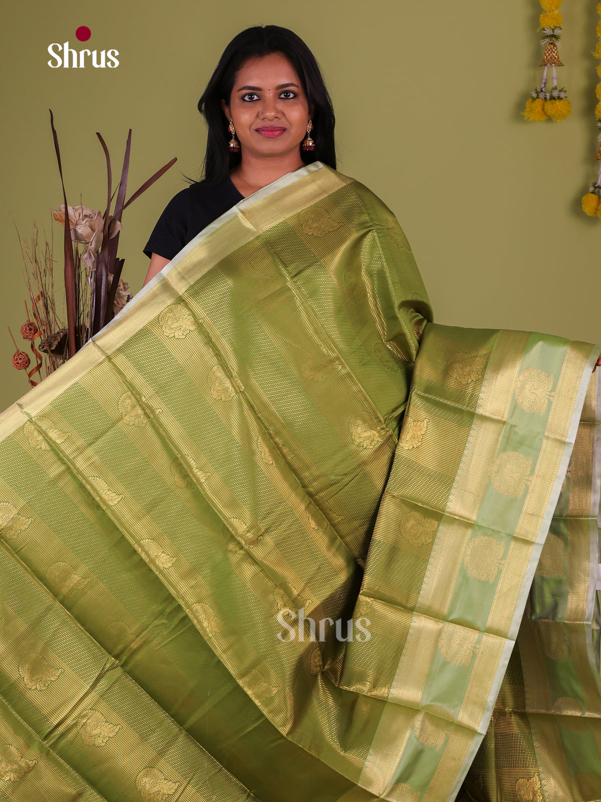 Semi Kanchipuram Saree - EJ09428