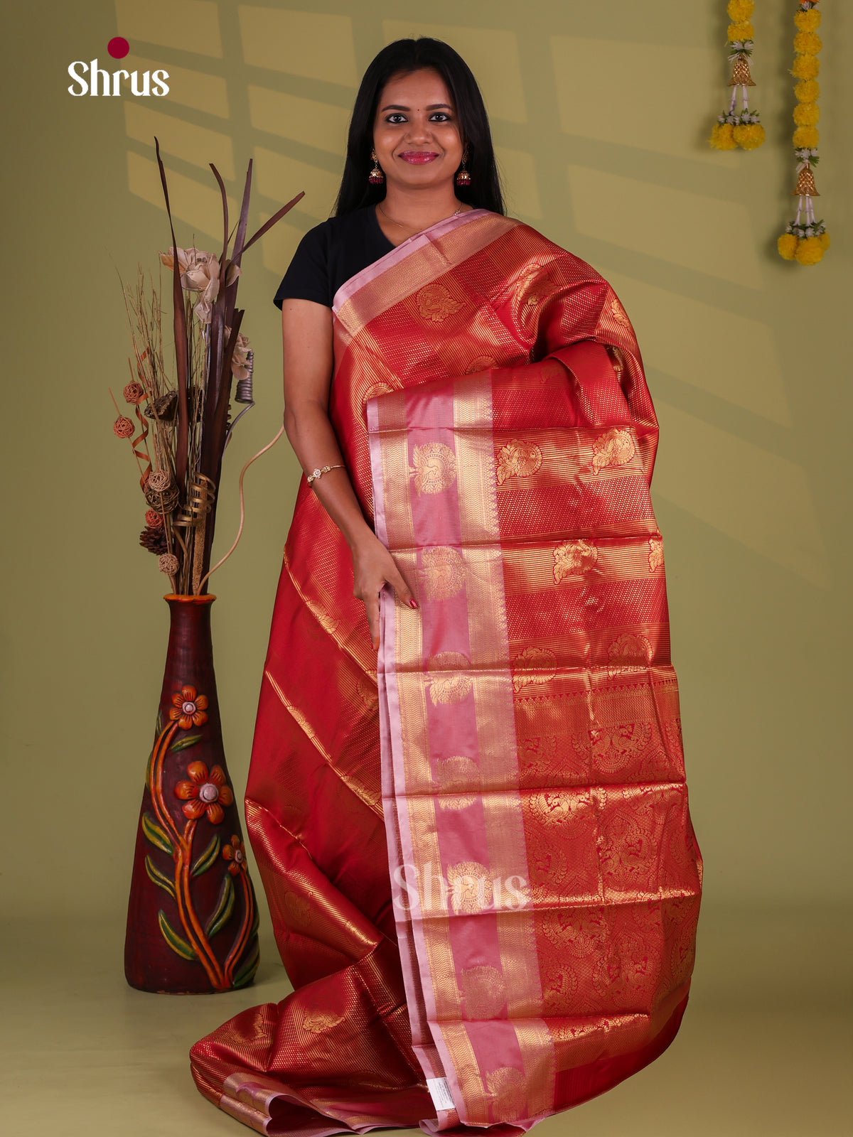 Semi Kanchipuram Saree - EJ09429