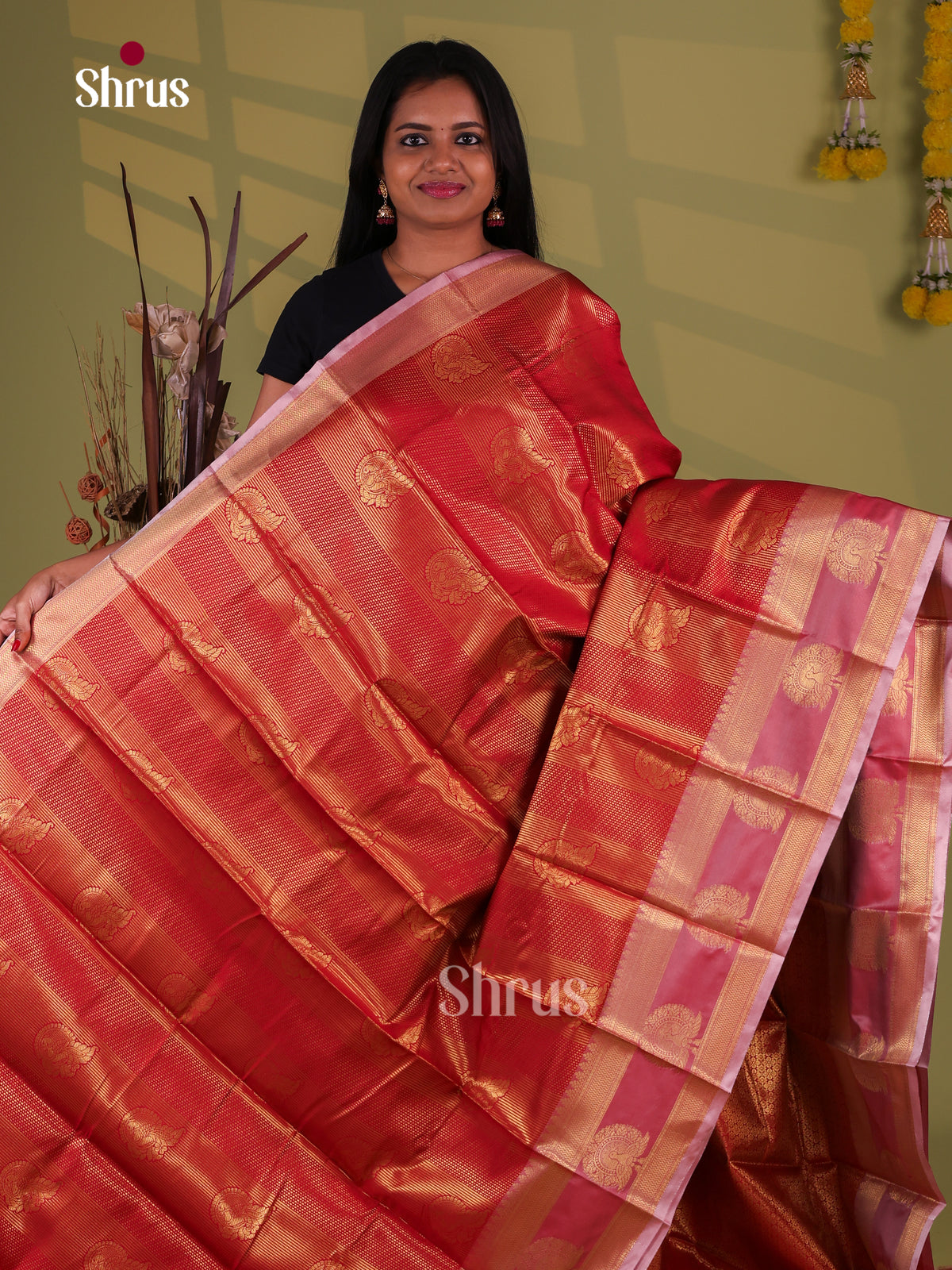 Semi Kanchipuram Saree - EJ09429