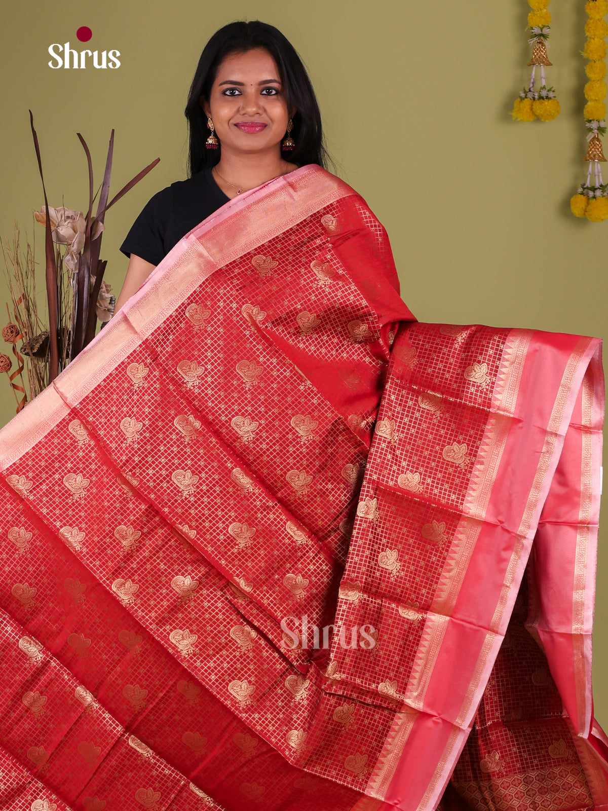 Semi Kanchipuram Saree - EJ09432