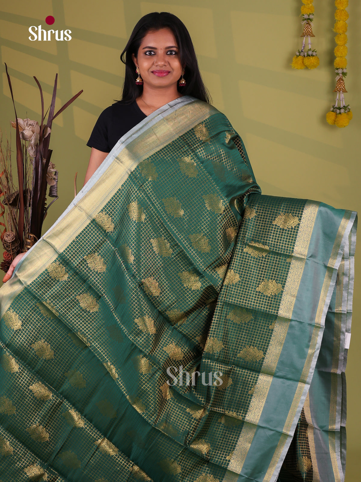 Semi Kanchipuram Saree - EJ09437
