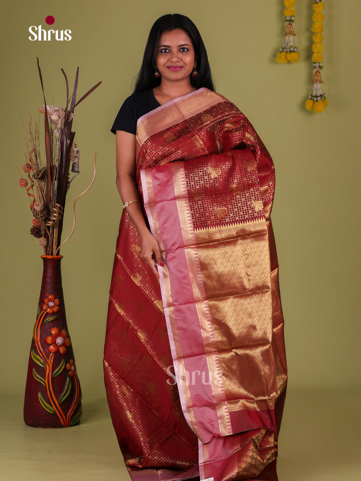 Semi Kanchipuram Saree - EJ09443