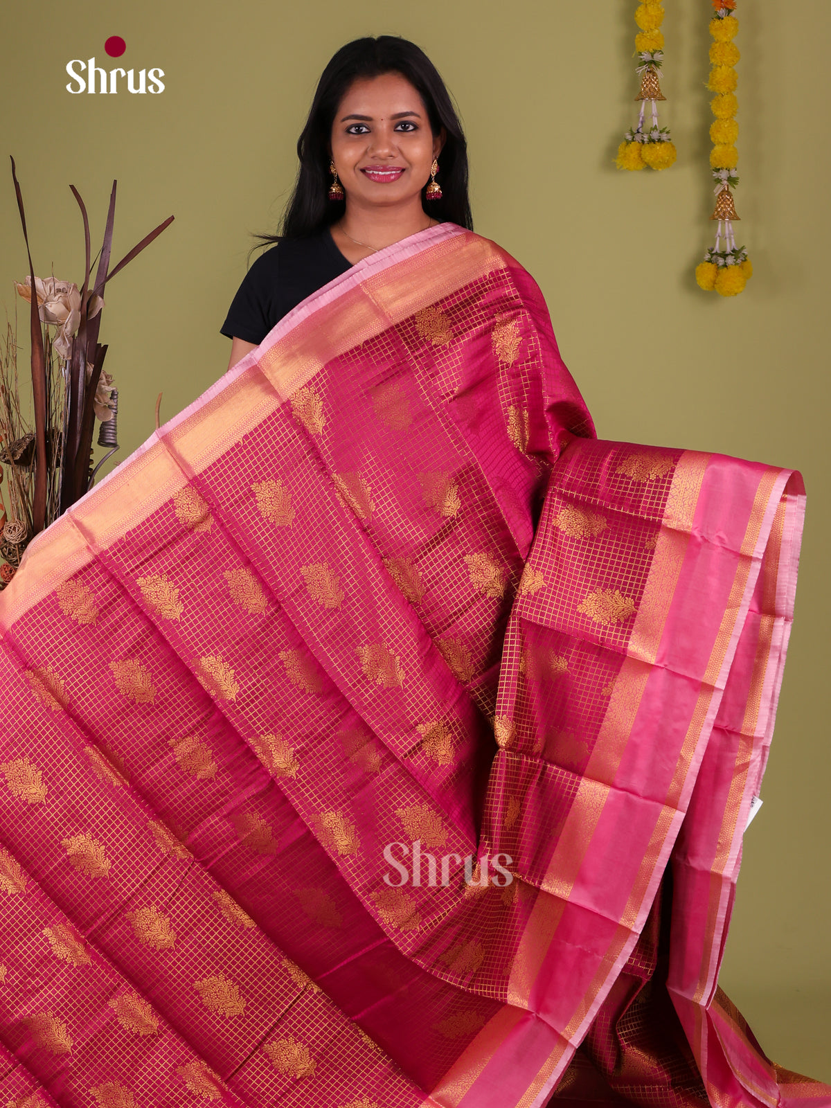 Semi Kanchipuram Saree - EJ09445