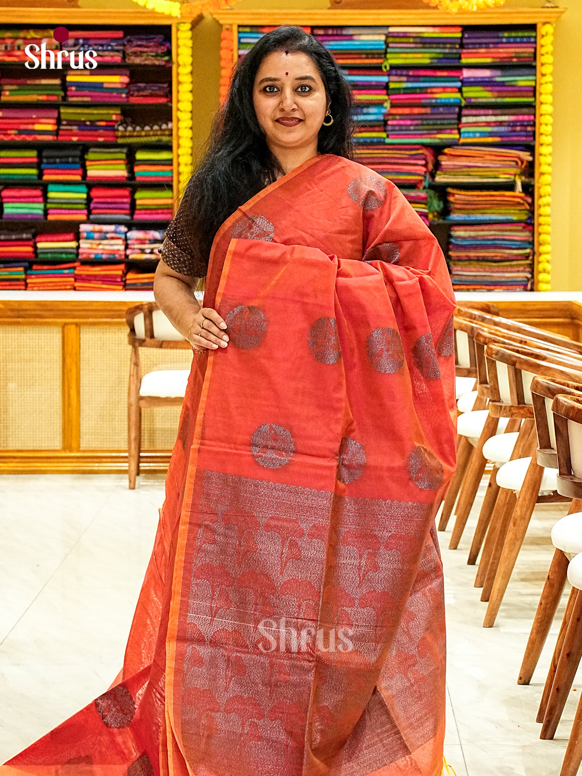 Semi Silkcotton Saree - EJ10454
