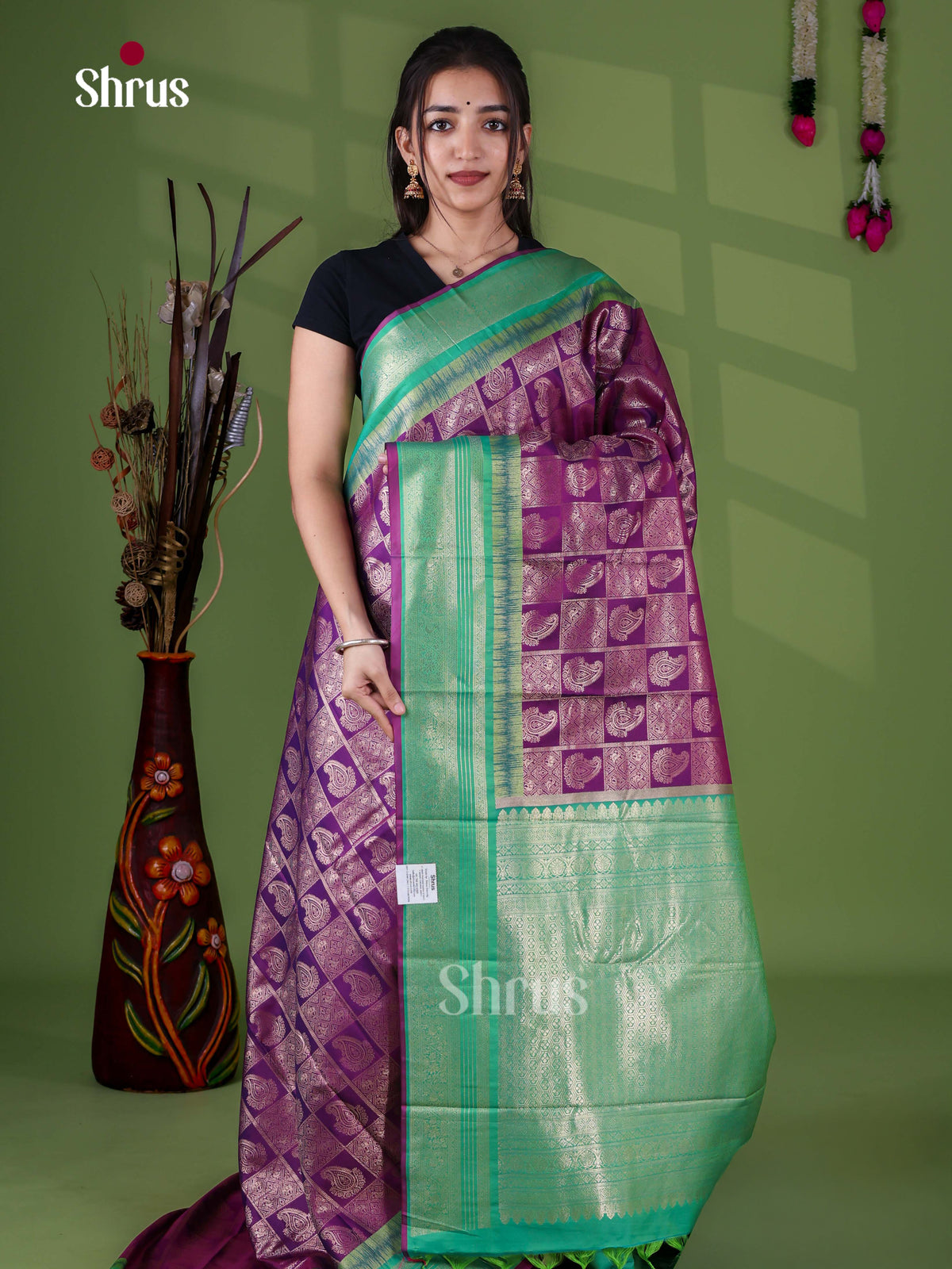 Semi Kanchipuram Saree - EJ11003