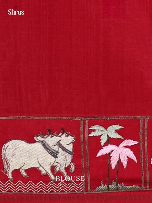Tussar Embroidery Saree - EJ11027