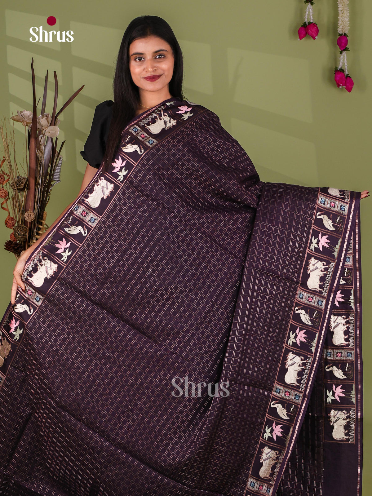 Tussar Embroidery Saree - EJ11030